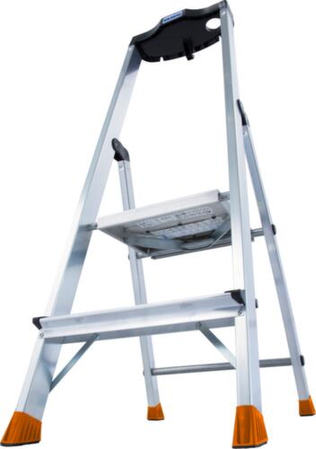 Krause Trapladder PlusLine Monto® Sepuro, 2 extra diepe geribbelde treden  L