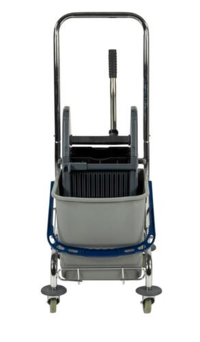 Dweilwagen met mopwringer, 1x27 l emmer in blauw  L