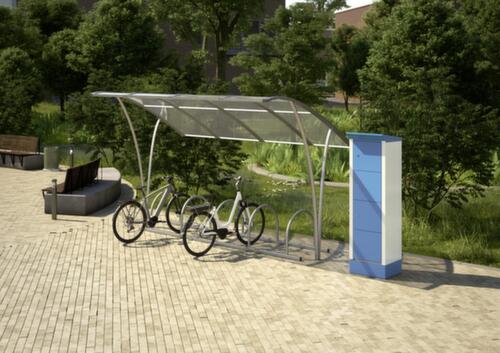 Thurmetall E-bike laadstation, uitvoering D, A, NL, RAL 5012 lichtblauw/RAL 5012 lichtblauw  L