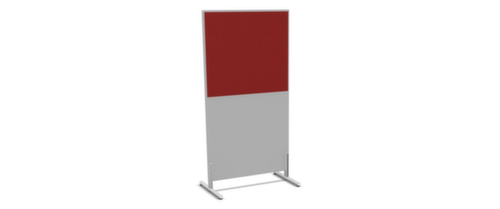 Nowy Styl Scheidingswand E10 van hout met stoffen bekleding, hoogte x breedte 1545 x 800 mm