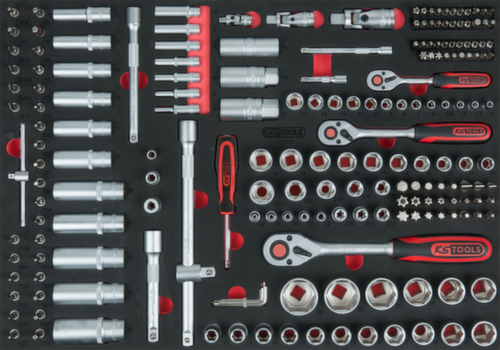 1/4"+3/8"+1/2" dopsleutelset