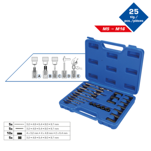 HSS schroef extractorset  L