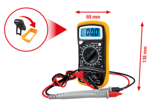 Digitale multimeter incl. testsondes  L