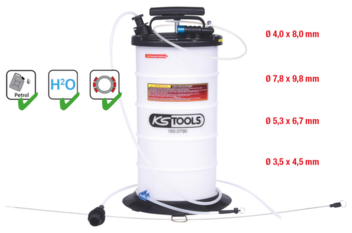 Vacuümpomp 9,5 liter inclusief 4 sondes  L