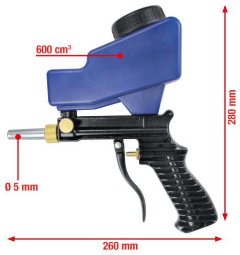 Perslucht zandstraalpistool  L