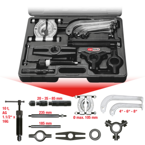 Hydraulische trekkerset 2-arms en 3-arms  L