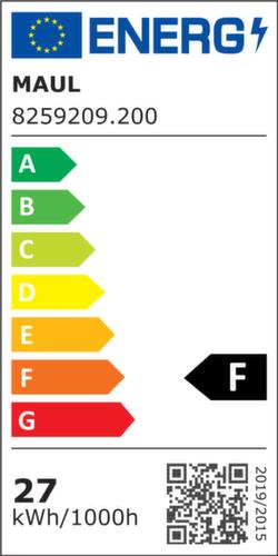 MAUL dimbare staande LED-lamp MAULsirius, licht daglicht- tot warmwit, zilverkleurig  L