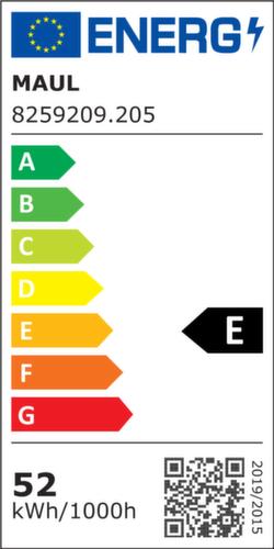 MAUL dimbare staande LED-lamp MAULsirius, licht daglicht- tot warmwit, zilverkleurig  L