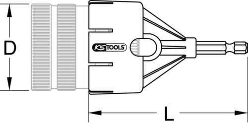 Adapter voor pijpontbramer  L