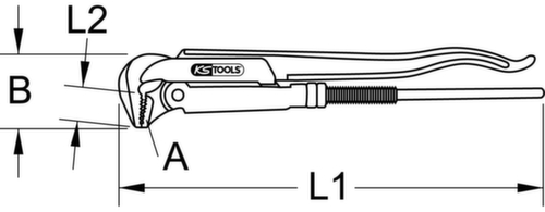 Hoekpijptang  L