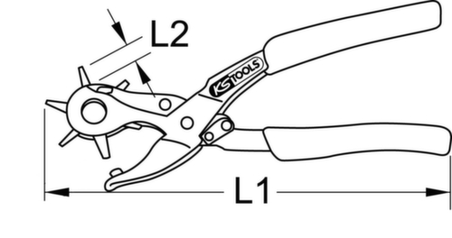 Draaibare ponstang  L