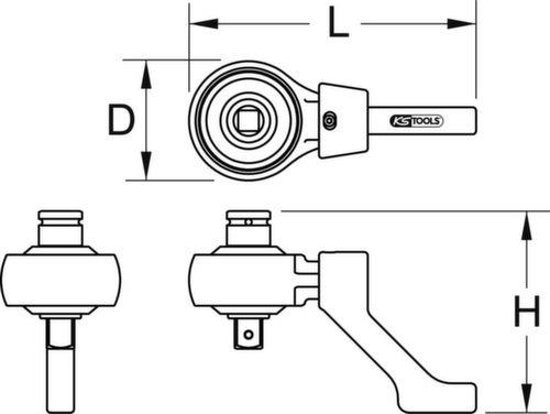 Koppelvermeerderaar 3/4" x 1"  L