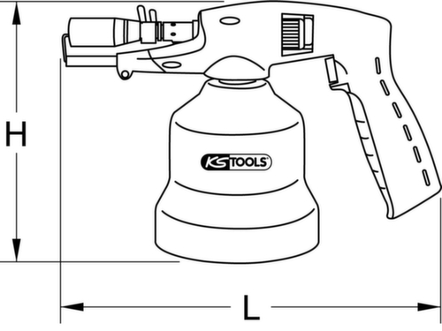 Universele cassette soldeerunit met piëzo ontsteking  L