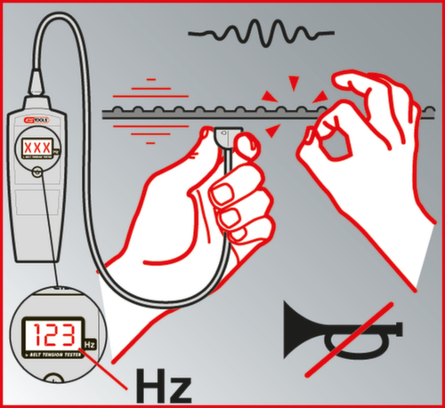 Elektronische riemspanningstester HZ  L