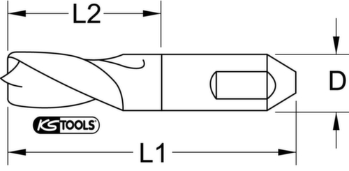 HSSE-TiCN puntlasboor  L