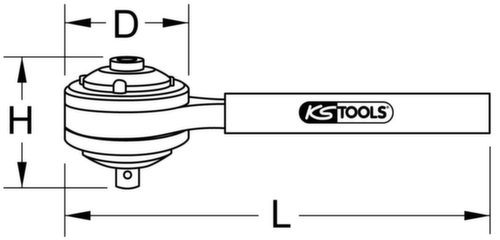 Vermenigvuldigingskoppel 1/2" x 3/4"  L