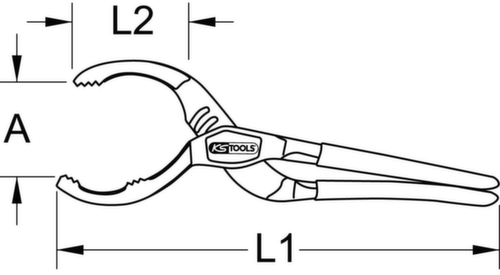 Oliefiltertang  L