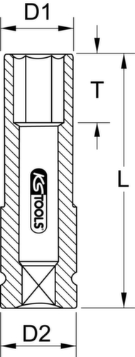 SlimPOWER 1/2 "slagmoersleutel  L