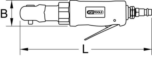 3/8" SlimPOWER mini luchtratel 30Nm  L