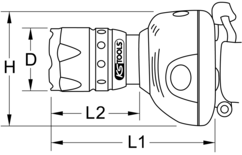 perfectLight hoofdlamp met focus 140 lumen  L