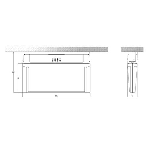 B-Safety LED-noodverlichting E-LUX STANDARD, bevestiging Voor wand- of plafondmontage, aanwijzingsborden zelfklevend  L