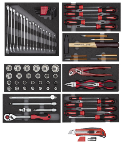 GEDORE RED R21010000 Gereedschapsset 8x CT modules + frees 81 stuks  L