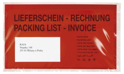 Documenthoes "Pakbon-factuur/Packing list-Invoice", DIN A6  L