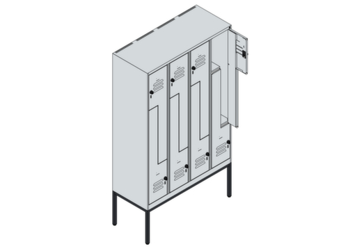 C+P Z-locker Classic Plus, vakbreedte 150/300 mm  L