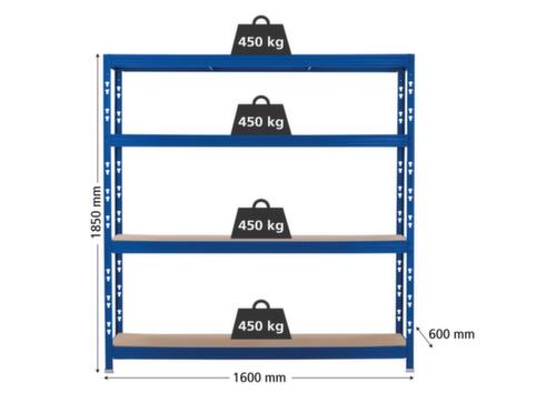 UDOBÄR Zwaarlaststelling, hoogte x breedte x diepte 1850 x 1600 x 600 mm, 4 legborden  L