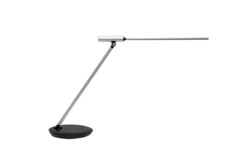 MAUL dimbare LED-bureaulamp MAULrubia colour vario, licht koud- tot warmwit, zilverkleurig/zwart  L