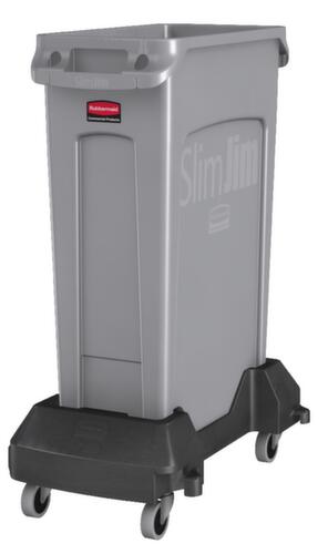 Rubbermaid Transportwagen SlimJim voor afvalverzamelaar, voor 60 - 87 l bak, polyethyleen zwart  L