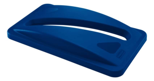 Rubbermaid Oplegdeksel voor papier Slim Jim® voor afvalverzamelaar, blauw  L