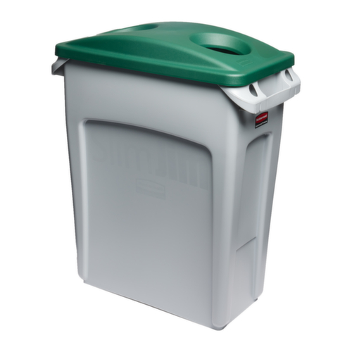 Rubbermaid Deksel Slim Jim® voor flesseninworp voor afvalverzamelaar, groen  L