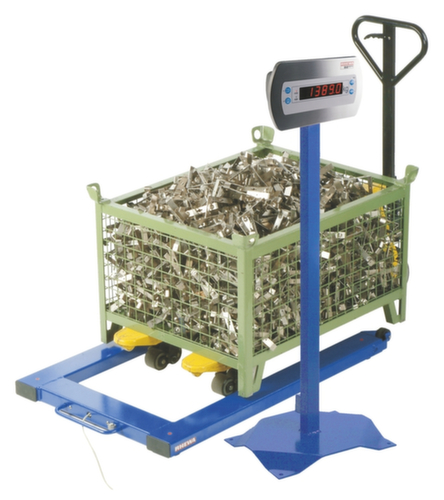 Rhewa Vloerweegschaal 850A/1500 met U-platform, weegbereik 4 - 1500 kg  L