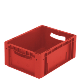 Euronorm-stapelbakken Ergonomic, rood, inhoud 15 l