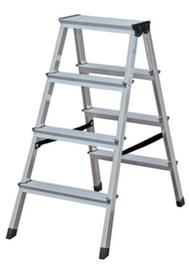 Krause Universele trapladder Dopplo, 2 x 4 trede(n) met traanplaatprofiel