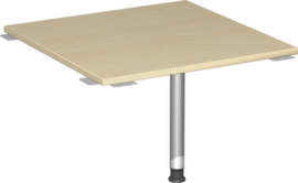 Gera Hoekig koppelelement voor bureau Milano 90° voor 4-voetonderstel, breedte x diepte 800 x 800 mm, plaat esdoorn