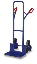 VARIOfit 3-ster trappensteekwagen, draagvermogen 200 kg, breedte schep 480 mm, massief rubber-banden