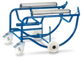 Rollcart Trommelkantelstandaard met steun met rollen, voor 1 x 200 liter vat