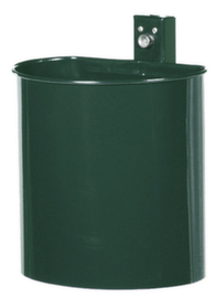 Afvalbak voor wand- of paalmontage, 20 l, mosgroen