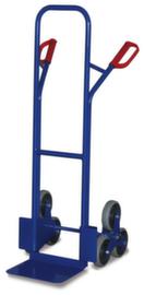 VARIOfit 3-ster trappensteekwagen, draagvermogen 200 kg, breedte schep 320 mm, massief rubber-banden