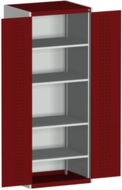 bott Kast met geperforeerde platen cubio, 4 legborden