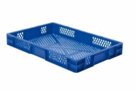 Lakape Euronorm-stapelbak Favorit geperforeerde wanden + bodem, blauw, inhoud 14,5 l