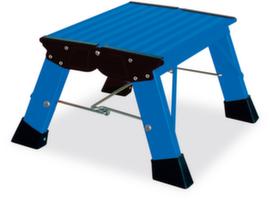 Krause Vouwtrapje PlusLine Treppy van aluminium, bordeshoogte 200 mm, blauw