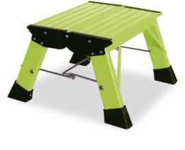 Krause Vouwtrapje PlusLine Treppy van aluminium, bordeshoogte 200 mm, groen