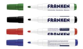 Franken 4 op kleur gesorteerde whiteboardstiften U-Act!Line