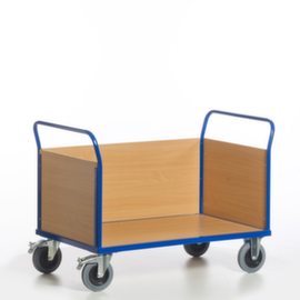 Rollcart Wagen met drie wanden, draagvermogen 600 kg, laadvlak lengte x breedte 1000 x 580 mm