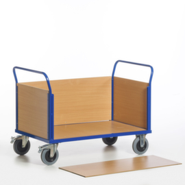 Rollcart Wagen met vier wanden, draagvermogen 500 kg, laadvlak lengte x breedte 850 x 470 mm