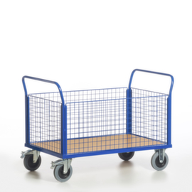 Rollcart Wagen met vier gaaswanden, draagvermogen 500 kg, laadvlak lengte x breedte 1000 x 570 mm