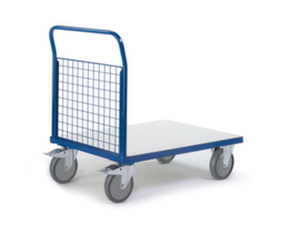 Rollcart ESD-kopwandwagen van gaasmateriaal, draagvermogen 500 kg, laadvlak lengte x breedte 1000 x 700 mm